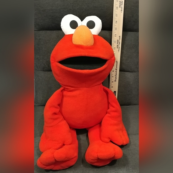 Vintage Elmo Jumbo Plush Sesame Street 31" Tall Soft Plush Eyes Stuffed Animal - Picture 8 of 15